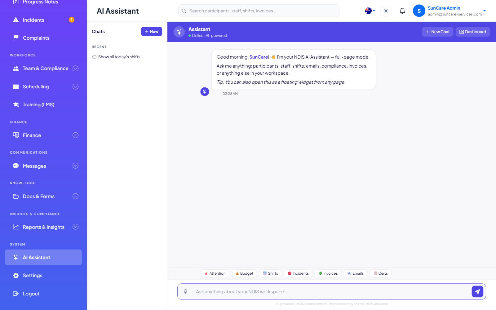 AI Assistant &amp; Chatbot in Plannor